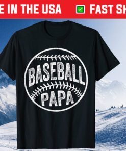 Baseball Papa Father's Day Classic T-Shirt