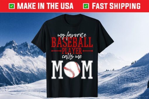 Baseball Player Mom Mama Mother's Day Us 2021 T-Shirt