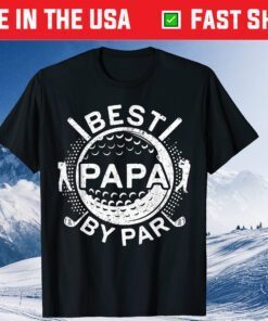 Best Papa By Par Golf Lover Father's Day T-Shirt