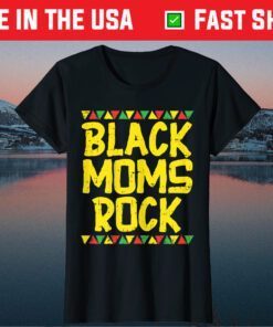 Black Moms Rock Kente Pride African American Mother Us 2021 T-Shirt