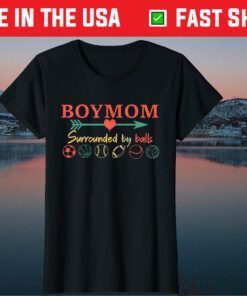 Boy Mom Surrounded By Balls Mother's Day Classic T-Shirt