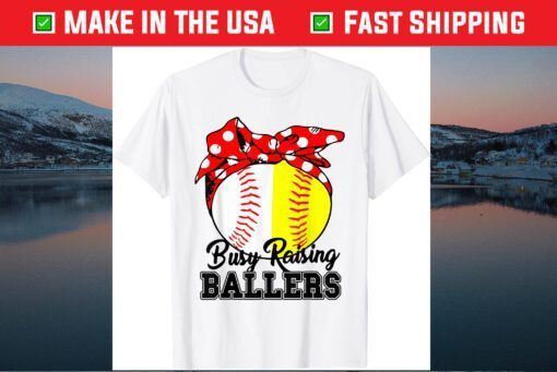 Busy Raising Ballers Softball Baseball Mom Life Mothers Day Classic T-Shirt