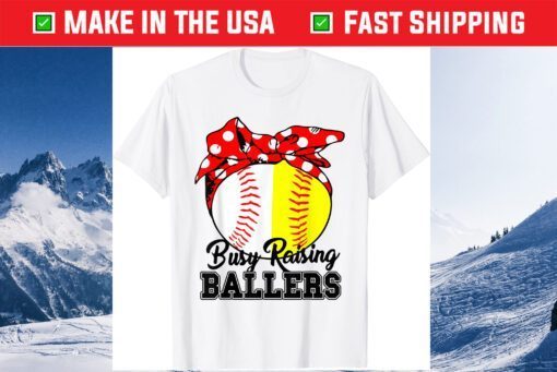 Busy Raising Ballers Softball Baseball Mom Life Mothers Day Classic T-Shirt