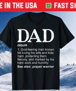 Christian Dad Definition Fathers Day DAD Classic T-Shirts