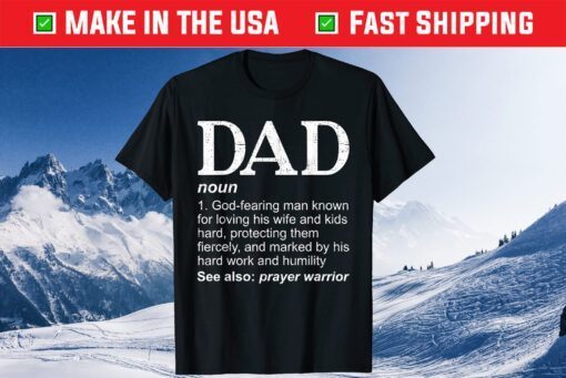 Christian Dad Definition Fathers Day DAD Classic T-Shirts