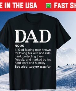 Christian Dad Definition Fathers Day DAD Classic T-Shirt