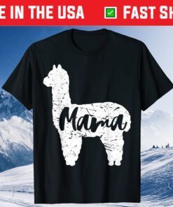 Cute Proud Mama Llama Alpaca Happy Mothers Day Us 2021 T-Shirt