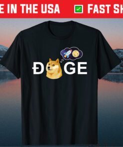 Dogecoin Doge HODL To the Moon Crypto Meme Classic T-Shirt