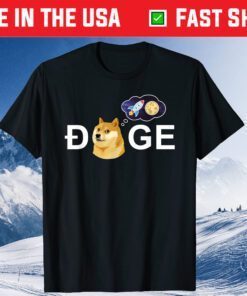 Dogecoin Doge HODL To the Moon Crypto Meme Classic T-Shirt