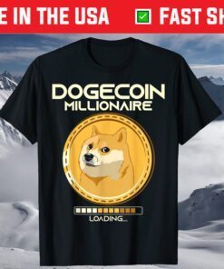 Dogecoin Millionaire Loading Funny Crypto Cryptocurrency Classic T-Shirt