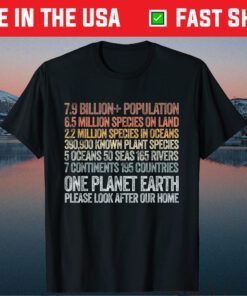 Earth Day 2021 One Planet Earth Look After It Environmental Classic T-Shirt