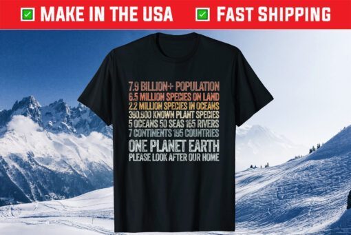 Earth Day 2021 One Planet Earth Look After It Environmental Classic T-Shirt