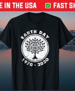 Earth Day 50th Anniversary 2020 Climate Change tree Us 2021 T-Shirt