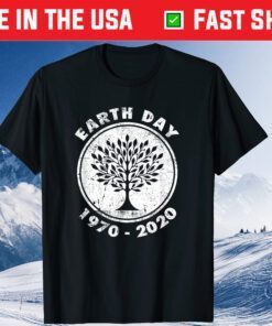 Earth Day 50th Anniversary 2020 Climate Change tree Us 2021 T-Shirt