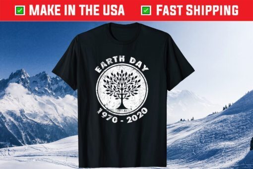 Earth Day 50th Anniversary 2020 Climate Change tree Us 2021 T-Shirt