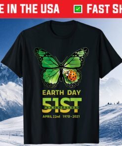 Earth Day 51st Anniversary 2021 Butterfly Environmental Classic T-Shirt