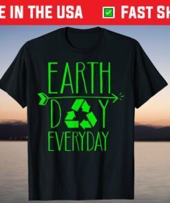 Earth Day Everyday 51th Anniversary Cute Recycling Teacher T-Shirt