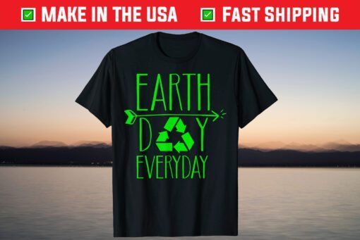 Earth Day Everyday 51th Anniversary Cute Recycling Teacher T-Shirt