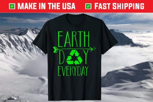 Earth Day Everyday 51th Anniversary Cute Recycling Teacher T-Shirt