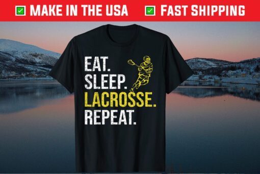 Eat Sleep Lacrosse Repeat Sports Team Fathers Day Classic T-Shirt