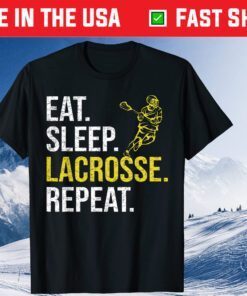 Eat Sleep Lacrosse Repeat Sports Team Fathers Day Classic T-Shirt