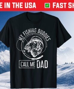 Fishing Buddies Fishermen Fathers Day Son Dad Fishing Classic T-Shirt