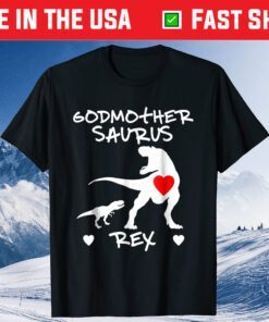 Godmother Saurus T Rex Dinosaur Gift T-Shirt