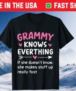 Grammy Knows Everything Vintage Mother's Day Grandma Classic T-Shirt