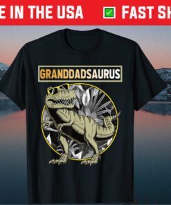 Granddadsaurus Granddad Dinosaur Fathers Day Classic T-Shirt