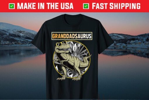 Granddadsaurus Granddad Dinosaur Fathers Day Classic T-Shirt