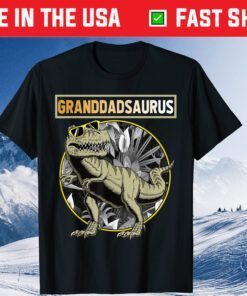 Granddadsaurus Granddad Dinosaur Fathers Day Classic T-Shirt