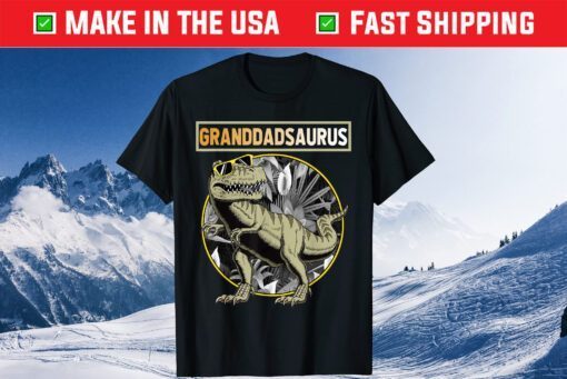 Granddadsaurus Granddad Dinosaur Fathers Day Classic T-Shirt