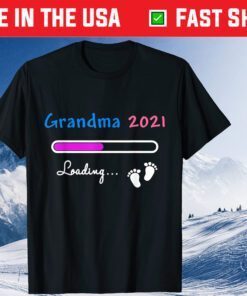 Grandma 2021 Baby Loading Pregnancy Announcement Mothers Day T-Shirt