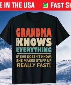 Grandma Know Everything Vintage Mothers Day Classic T-Shirt