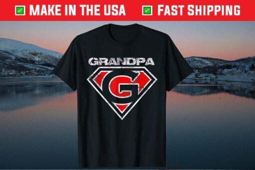 Grandpa Superhero Fathers Day Classic T-Shirt