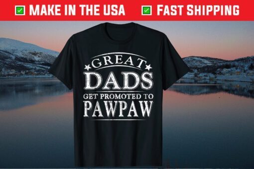 Great Dads Get Promoted To Pawpaw Fathers Day Classic T-Shirt