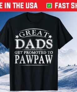 Great Dads Get Promoted To Pawpaw Fathers Day Classic T-Shirt