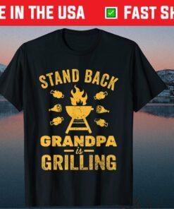 Grill Master Grandpa Grilling BBQ Fathers Day Classic T-Shirt