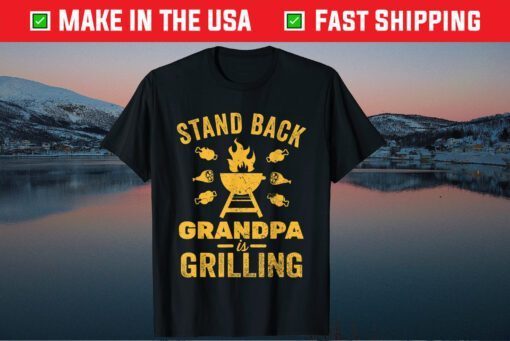 Grill Master Grandpa Grilling BBQ Fathers Day Classic T-Shirt