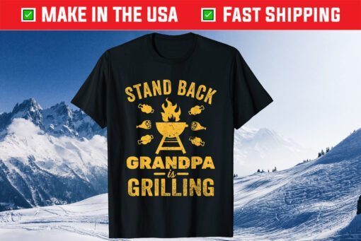 Grill Master Grandpa Grilling BBQ Fathers Day Classic T-Shirt