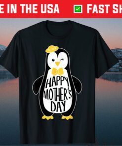 I Love My Mama Penguin Cute Happy Mothers Day T-Shirt