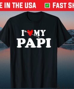 I Love My Papi with Heart Fathers day Classic T-Shirt