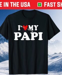 I Love My Papi with Heart Fathers day Classic T-Shirt