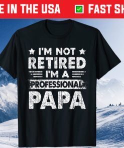 I'm Not Retired A Professional Papa Fathers Day T-Shirt