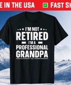 I'm Not Retired I'm A Professional Grandpa Father Day Us 2021 T-Shirt