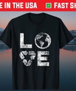 Love Earth Day 90s Vintage Recycling Us 2021 T-Shirt