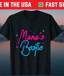 Mama Is My Bestie Mother's Day Wife Mom Daughter Present Gift T-Shirt
