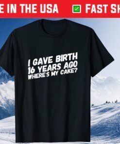 Mom Birthday Party Girl Boy 16th 16 Year Old Classic T-Shirt