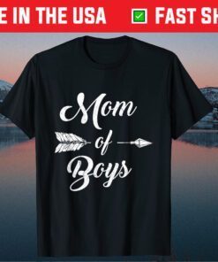 Mom Of Boys Mommy And Son Funny Proud Mother Mama Classic T-Shirt