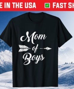 Mom Of Boys Mommy And Son Funny Proud Mother Mama Classic T-Shirt